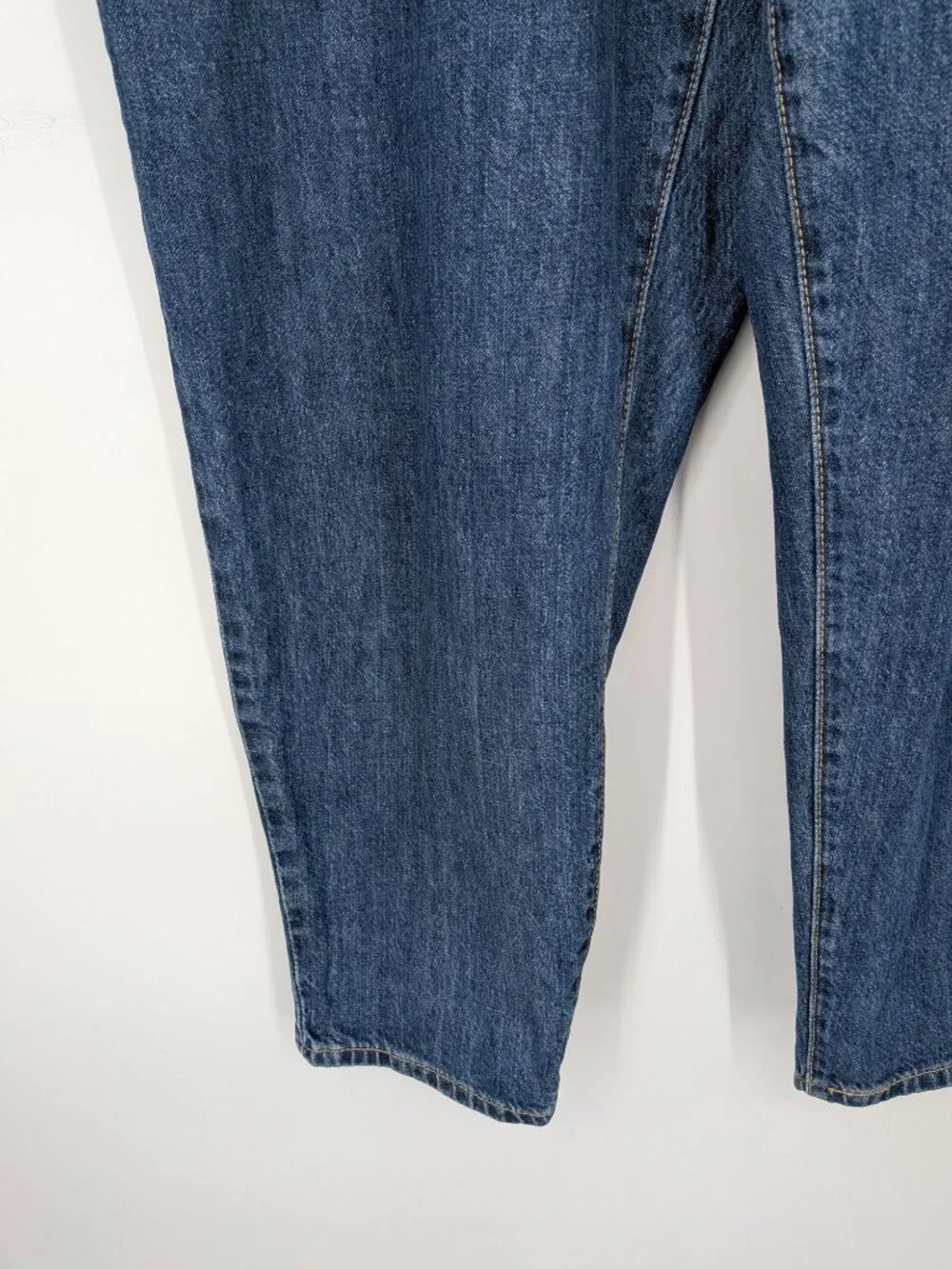 Levis Paperbag Waist High Rise Jeans Tapered Button Fly Denim Streetwear 90s 34